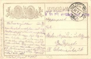 1916 Karácsonyi üdvözlet; Hadsegélyező Hivatal / WWI K.u.K. Christmas greeting Feldpostkarte + M. ki...