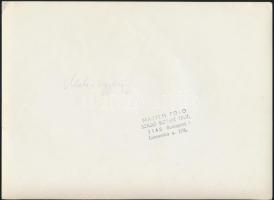cca 1980 Melis György (1923-2009) operaénekes, Szabó Péter MAFILM Fotó, pecséttel jelzett, 16×22 cm