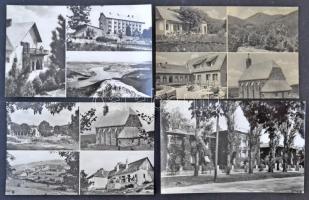 Több mint 300 db kisalakú fekete fehér magyar városképes lap az 50-es 60-as évekből / More than 300 small size black and white Hungarian city view cards from the 1950- 1960-es