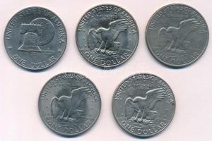 Amerikai Egyesült Államok 1971-1978. 1$ Cu-Ni "Eisenhower" (5xklf) T:2
USA 1971-1978. 1 D...