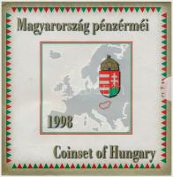 1998. 50f-200Ft (10xklf) forgalmi sor dísztokban + 1998. 100Ft alpakka 1848-1849. Szabadságharc 150. évfordulójára T:PP patina  Adamo FO31.1