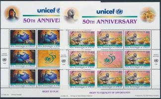 1996 UNICEF kisívsor, UNICEF minisheet set Mi 720-721