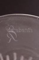 Rosenthal kristály különféle poharak (23 db), csiszolt, jelzett, néhányon nagyon apró csorbával