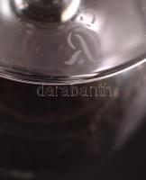 Rosenthal kristály talpas pohár (mexikói gitáros, torreádor), jelzett, hibátlan, m:13 cm (2×)