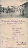 1914 Tatabánya, A Művezetők Országos Szövetsége XLV. számú ker. Egyesülete menükártyája