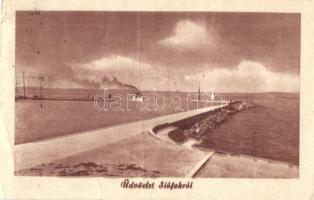 Siófok - 4 db modern városképes lap / 4 modern town-view postcards