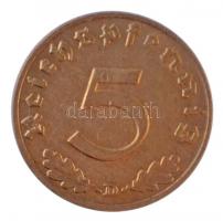 Német Harmadik Birodalom 1936D 5pf Al-Br T:2 R!
German Third Reich 1936D 5 Pfennig Al-Br C:XF RARE!...