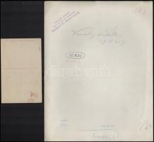 1915 Károly főherceg trónörökösként és felesége Zita főhercegnő, feliratozott fotólap és fotó, Kalló...