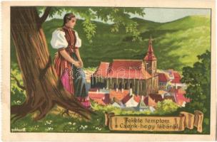 2 db régi erdélyi irredenta művészlap Gebhardt aláírásával (képeslapfüzetből) / 2 pre-1945 Transylvanian irredenta art postcards with the signature of Gebhardt (from postcard booklet)