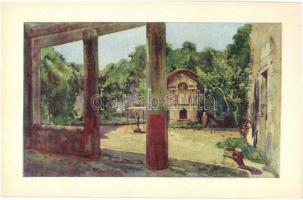 12 db régi olasz Pompeii művészlap kiváló állapotban / 12 pre-1945 Italian town-view art postcards o...