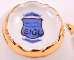 Eigl mokkás csésze, matricás, jelzett, apró kopás nyomokkal