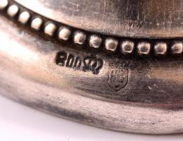 Ezüst(Ag) vázácska, jelzett, m: 13,5 cm, nettó: 23 g