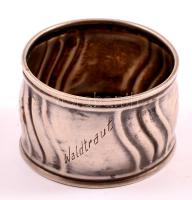 Ezüst(Ag) szalvétagyűrű, jelzett, d: 3,5 cm, nettó: 5,9 g