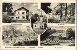 Püspökfürdő, Baile 1 Mai (Váradszentmárton, Sanmartin); Erzsébet szálloda, Park, Kápolna, Nagy étterem / hotel, park, chapel, restaurant (EK)