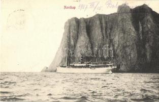 1907 Nordkapp, North Cape (Norway), steamship