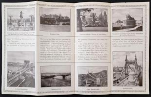 cca 1940 Budapest 5 db turistáknak szólo kiadvány, térképes ismertető
