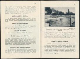 1933 Gödöllő nagyközség térképe, hátoldalon a látnivalók leírásával, képekkel. Jamboree alkalmi bély...