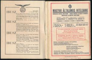 1933 Budapest Helyi Érdekű vasutak menetrendje. A Gödöllői Jamboree alkalmából kiadott kiadvány kiha...