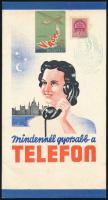 1940 Mindennél gyorsabb a telefon. A Magyar Posta távbeszélő szolgálata propaganda kiadvány 8p.