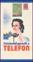 1940 Mindennél gyorsabb a telefon. A Magyar Posta távbeszélő szolgálata propaganda kiadvány 8p.