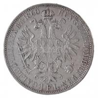 Ausztria 1860A 1Fl Ag "Ferenc József" T:1- 
Austria 1860A 1 Florin Ag "Franz Joseph&...