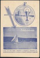 1938 Balatonalmádi Eucharisztikus Kongresszusra készült képes nyomtatvány 4 p