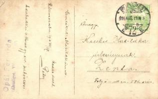 1916 A szabadkai 6. honvéd gyalogezred önkéntesei csoportképe Rákoscsabán / WWI Austro-Hungarian K.u...