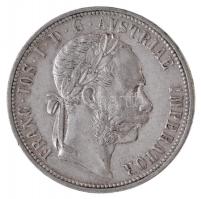 Ausztria 1883. 1Fl Ag Ferenc József T:1- / Austria 1883. 1 Florin Ag Franz Joseph C:AU  Krause KM#2222