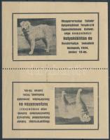 1934 Nemzetközi kutyakiállítás emlékív