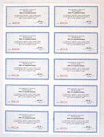 Budapest 1990. "Noviki Innovációs és Szolgáltató Részvénytársaság" névre szóló részvénye 1...