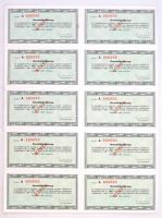 Budapest 1991. "Sasad Termelő és Szolgáltató Szövetkezeti Részvénytársaság" névre szóló ré...