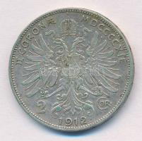 Ausztria 1912. 2K Ag Ferenc József T:2  Austria 1912. 2 Corona Ag Franz Joseph C:XF  Krause KM#2821