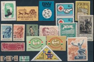 20 db adománybélyeg, levélzáró, tagdíjbélyeg