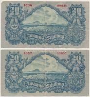 Ausztria 1945. 20Sch (2x) T:III 
Austria 1945. 20 Schilling (2x) C:F 
Krause 116