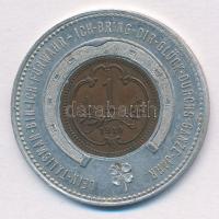 Ausztria 1910. 1h Cu újévi foglalatban T:1-,2 
Austria 1910. 1 Heller Cu in New Year's frame C...