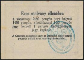 1933 Gödöllő Jamboree utalvány kedvezményes jegy vásárlására / 1933 Gödöllő Jamboree voucher for dis...