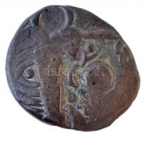 Kelták / Duna régió Kr. e. ~II-I. század Ag érme Kugelwange típus (5,44g) T:2-,3 Celtic Tribes / Danube region 2nd-1st century BC Ag coin Kugelwange type (5,44g) C:VF,F
