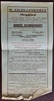 1933 Gödöllő cserkész IV. VilágJamboreemeghívó kisplakát + 2 reklám nyomtatvány / Scout World Jamboree invitation for concert + 2 advertising 17x32 cm