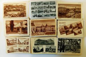 325 db különböző háború előtti használatlan  magyar városképes lap kiváló minőségben