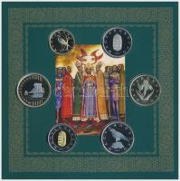 2017. 5Ft-200Ft (6xklf) forgalmi szett + I. László által kibocsátott denár egyoldalas Ag lemezverete...