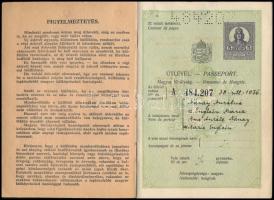 1936 Útlevél fénykép nélkül