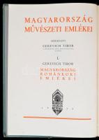 Gerevich Tibor: Magyarország románkori emlékei. Bp., 1938, Királyi Magyar Egyetemi Nyomda (Magyarország művészeti emlékei 1.). Félbőr kötésben, jó állapotban.