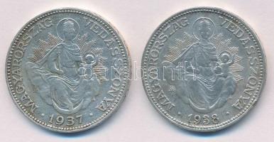 1937-1938. 2P Ag Madonna (2xklf) T:2-