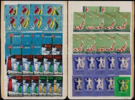 1927-1942 127 db klf Budapesti vásárok levélzáró bélyegei 4 db A5-ös berakólapon