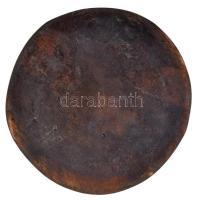 Szovjetunió(?) DN Br plakett, rajta a korai kommunista címer ekével és kalapáccsal (99mm) T:2
Sovie...