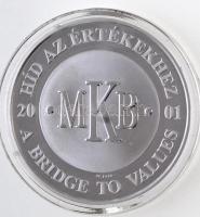 2001. MKB / Az első magyar hídpénz 1849 Ag emlékérem eredeti dísztokban (31,17g/0.999/42,5mm) T:PP kis fo.