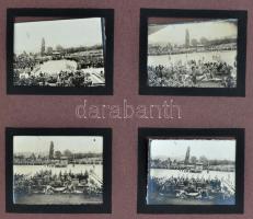 cca 1925 Érintetlen fotóalbum nagyon sok érdekes fotóval: Margit sziget katonai dísszemle, ünnepség....