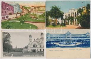 49 db régi városképes lap néhány magyarral, érdekes anyag / 49 mostly foreign old city view cards