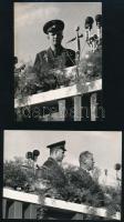1961 Budapest, Jurij Alekszejevics Gagarin (1934-1968) űrrepülő látogatása Magyarországon, 5 db fotó...