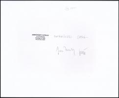 1983 Jankovszky György(1946-): New York, World Trade Center 10/3, feliratozva, aláírt, pecséttel jel...